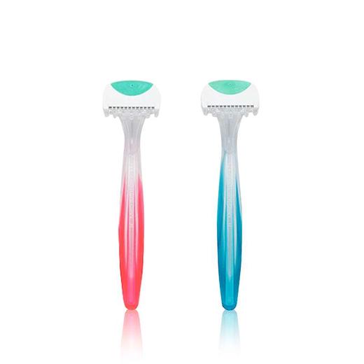 贝印女用剃刀比基尼T型2支装 迷你剃刀刮刀腋下腿毛女士用安全型全身剃毛刀 商品图10