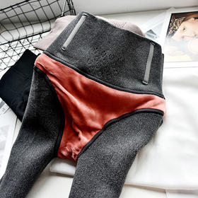 QB-C092     400克羊脂绒高腰芭比裤女装加厚加绒收腹提臀保暖打底裤子女