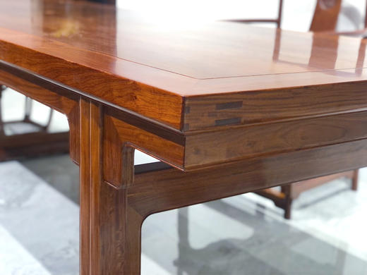 红桥红  家具严选  缅甸花梨（大果紫檀）【262田家青明韵画案 定制搭配】 商品图7