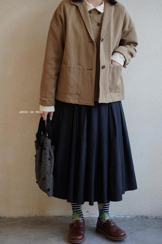 ECOLE DE CURIOSITES 3色可选真丝欧根纱褶皱半身裙(Made in France) 商品图8