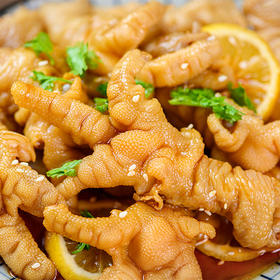 【鲜香爽辣，够劲够味】各大主播推荐！酸辣柠檬无骨凤爪！成都宽窄巷子私房菜，酸甜微辣鸡爪，脆爽可口，原汁原味！健康