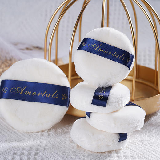 【YZ】韩国AMORTALS尔木萄气垫丝绒粉扑定妆散粉粉饼圆形绒面不卡粉超软 商品图0