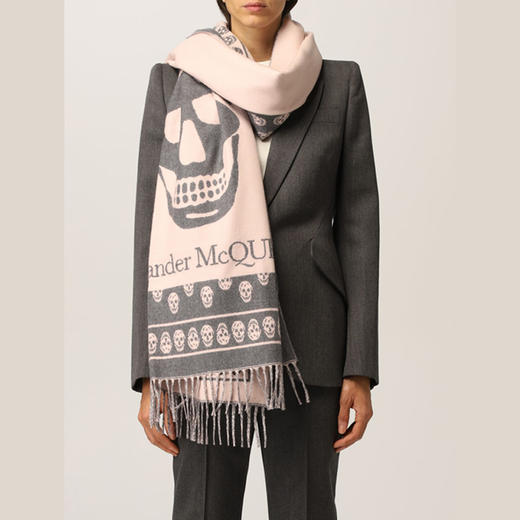 ALEXANDER MCQUEEN 亚历山大麦昆 女士围巾 混色 662456 3200Q 1272 商品图0