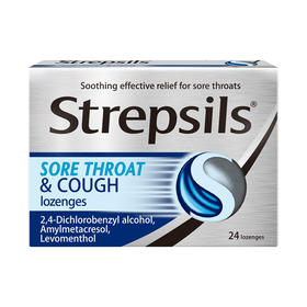 【香港直邮】Strepsils使力消 喉糖薄荷味24粒