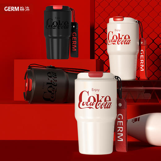 【已下架】预售 | GERM&CocaCola 可口可乐联名款保温杯随行咖啡杯590ML [福利品] 商品图0