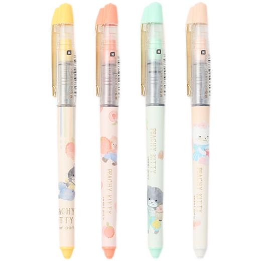 晨光桃气喵喵直液式笔ARP50815黑中性笔签字笔水笔全针管 商品图0