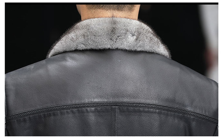 np nz2006-1山羊皮整貂水貂内胆皮毛一体貂皮大衣外套