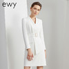 EWY白色西装裙女职业装法式时尚美业工装不规则设计轻熟风连衣裙 商品缩略图0