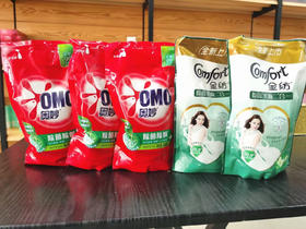 年货节-联合利华大礼包 内含：480g奥妙除菌除螨洗衣液3袋  420ml草木清香除菌柔顺二合一金纺2袋