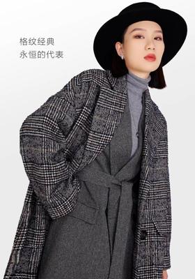 3楼阿玛施AMASS格纹大衣