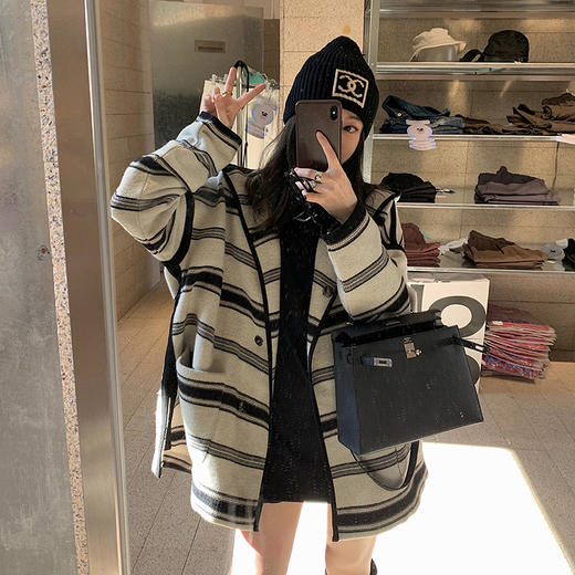 裁缝学苑AG223 女秋冬短款双面羊绒大衣纸样服装打版纸样裁剪图 商品图3