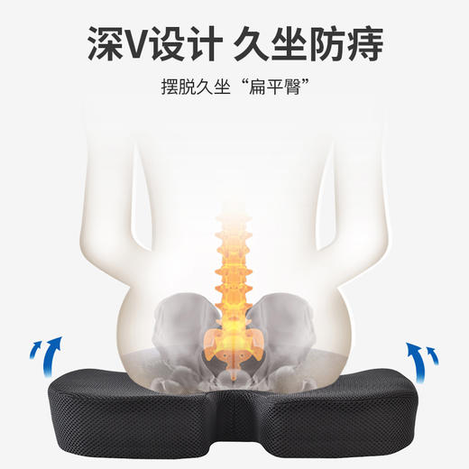 【四季款记忆棉坐垫】美臀防痔疮坐垫垫子记忆棉坐垫垫子 商品图2