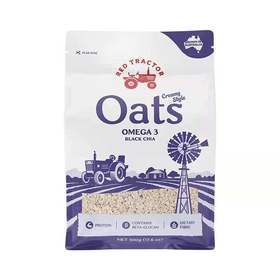 红色拖拉机 澳大利亚原粒燕麦片/亚麻籽燕麦片/奇亚麻籽燕麦片/速食燕麦片 500g/袋