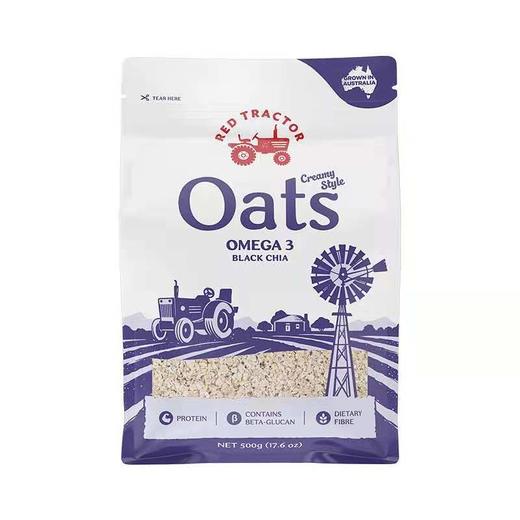 红色拖拉机 澳大利亚原粒燕麦片/亚麻籽燕麦片/奇亚麻籽燕麦片/速食燕麦片 500g/袋 商品图0