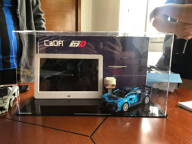 物料---双鹰咔哒积木可申请展示罩样品显示屏物料