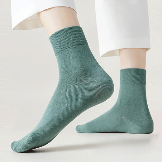 多拍多送【真正纯棉袜，抗起球！】经典纯棉中筒袜，秋季男女棉袜，甄选新疆长绒棉，四季可穿，高品质棉袜，柔软透气耐穿！ 商品图2