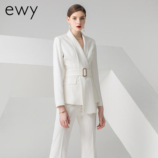 EWY职业装气质女神范正装女高端职业套装工作服春夏西服套装女OL 商品图2