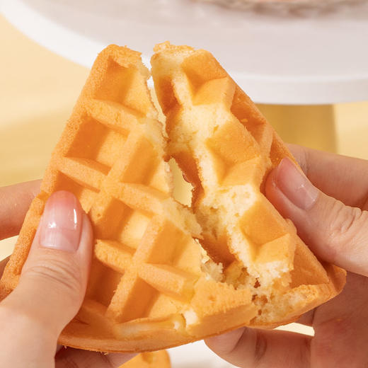 【名媛下午茶】无蔗糖 街头华夫饼 满格 面包 早餐 饼干 西饼 无糖 360g/盒 包邮 商品图4