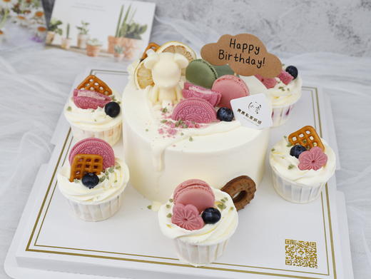 小熊巧克力+6个纸杯款蛋糕 商品图1