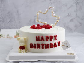 小熊巧克力配件蛋糕