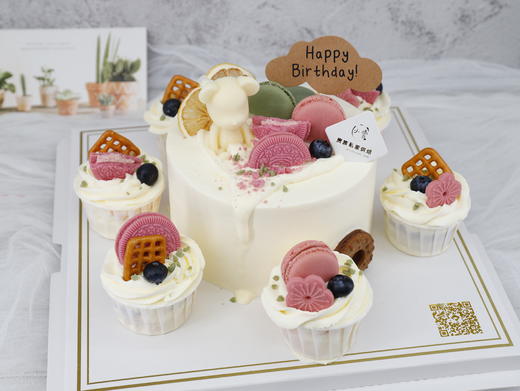 小熊巧克力+6个纸杯款蛋糕 商品图2