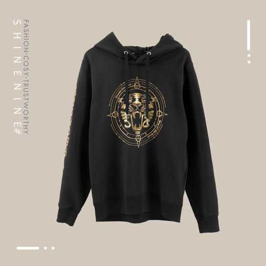 E19W51MKD099咆哮虎面帽衫套头卫衣 商品图0