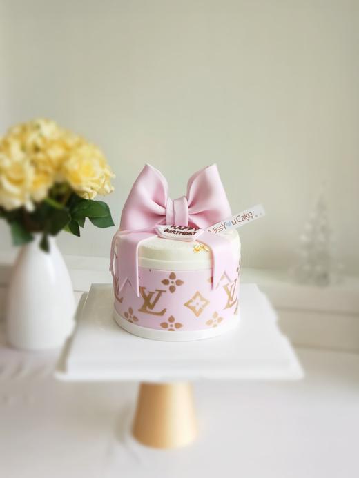 定制款裸蛋糕 - LV主题蛋糕粉色款 商品图0