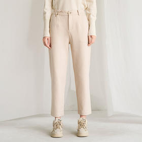 Famecoco范可儿西裤女职业冬季直筒上班工作裤F218GA016