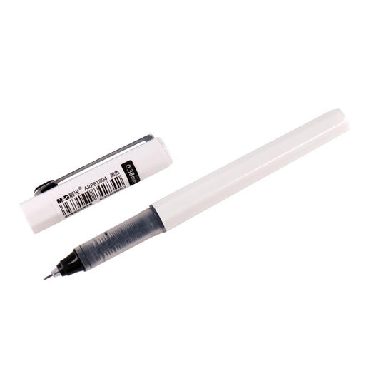 晨光水性签字笔ARPB1804黑0.38直液式走珠笔学生全针管商务办公签字笔 商品图3