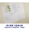 【有步骤、大彩图】李晓明工笔白描底稿圆形小品《葡萄草虫》蝈蝈初学者临摹花鸟线稿KB35 商品缩略图1