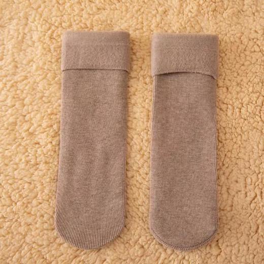 【5双装 行走中的“暖宝宝”】袜子女冬季加绒加厚雪地袜蓄热保暖堆堆袜情侣中筒袜月子地板袜 商品图6