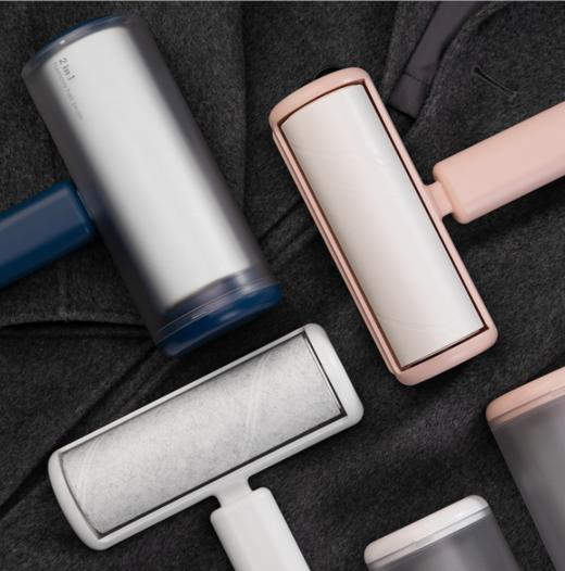 二合一粘毛器可刷可粘静电除毛刷  滚筒家用衣服除毛可撕纸黏毛去毛刷3.106 商品图1