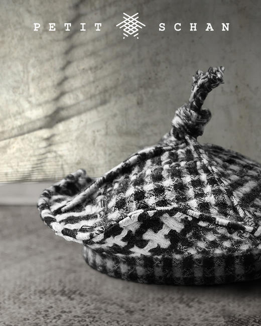 PETIT SCHAN小闪 #032 Tiny bud 小荷尖尖 日本进口纯羊毛面料设计款法式画家帽 商品图0