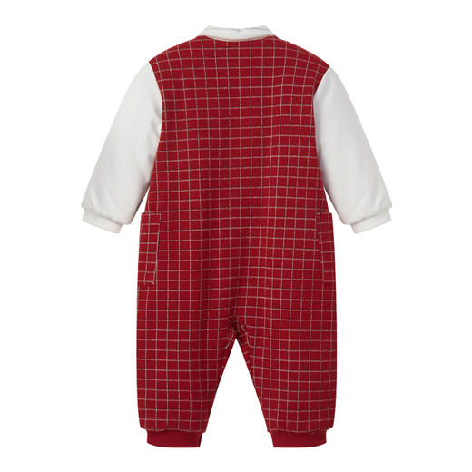 丽婴房-童衣类（冬）E1连身装\游戏裤D_酒红\暗红 商品图1