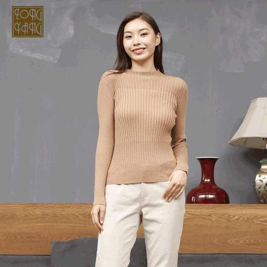 宗洋半高领套头修身针织衫BDK3TB7972-75 商品图0