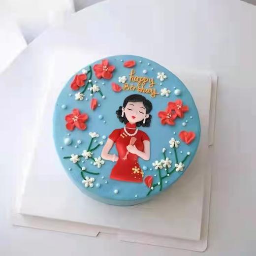 【甜久荟 知性旗袍】知性美丽的你 充满着魅力  纯动物鲜奶蛋糕 无化学添加 低糖 好吃又健康 商品图0