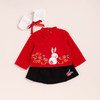 贝贝怡儿童汉服童装汉服公主裙娃娃领秋冬款洋气舒适保暖喜庆 商品缩略图3