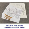 【有步骤、大彩图】李晓明工笔画白描底稿圆形小品《临宋白头丛竹图》白头翁竹子初学者临摹花鸟线稿KC26 商品缩略图1