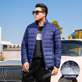一口价【新款DK】大依优型大码立领轻薄羽绒服大号外套休闲胖子穿大码男加肥加大胖子上衣