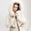 famecoco范可儿长款连帽羽绒服冬季外套F218AH007 商品缩略图1