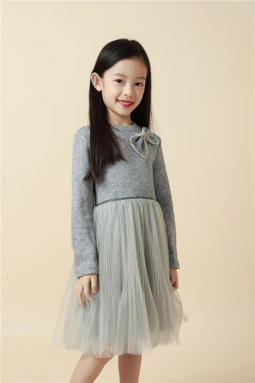 非质量问题不退换~pureshare蓬纱馆公主裙女童连衣裙秋冬裙礼服-蝴蝶结毛衣连衣裙 商品图1