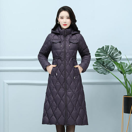AA YR冬季棉服羽绒棉衣过膝韩版修身加厚棉袄外套 商品图5