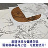 【有步骤、大彩图】李晓明工笔画白描底稿圆形小品《临宋白头丛竹图》白头翁竹子初学者临摹花鸟线稿KC26 商品缩略图3