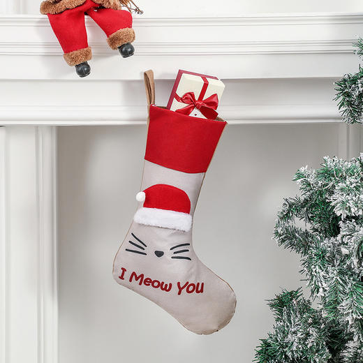 【圣诞装饰】-新款创意猫狗爪圣诞树挂件圣诞节装饰 商品图1