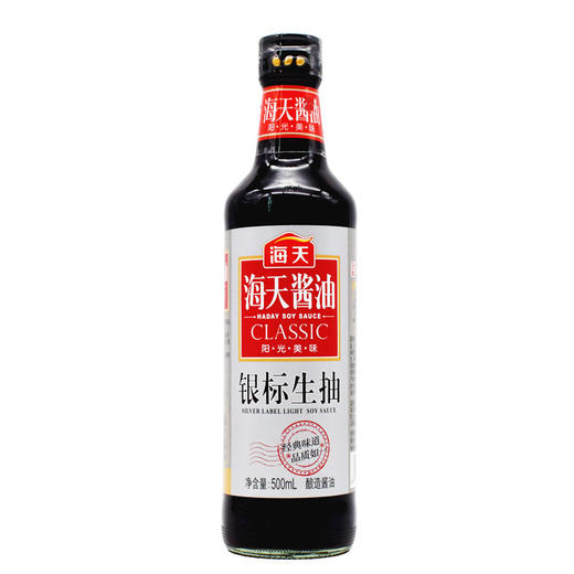 海天银标生抽酱油500ml 商品图0