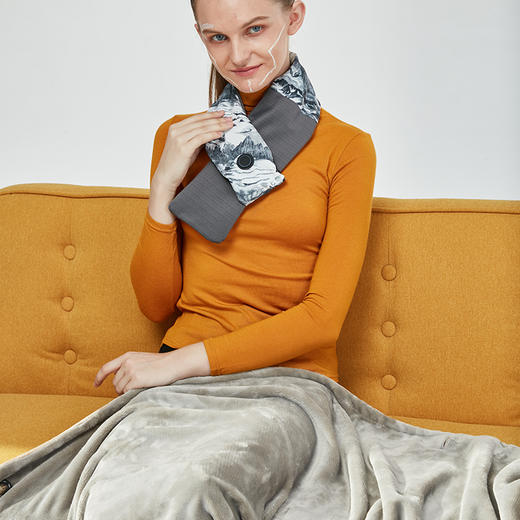 零界纤维 Zeroray 智能温控发热盖毯办公室取暖冬季被窝暖身毛毯 商品图4