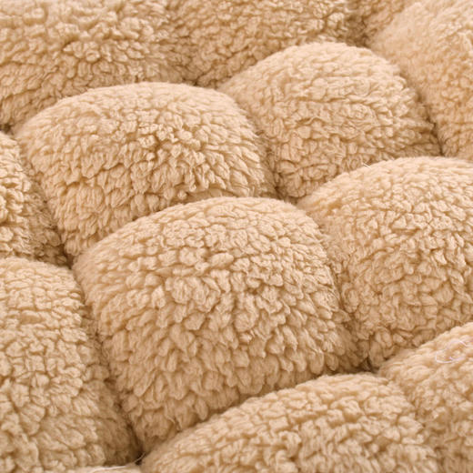 加厚毛绒羊羔绒坐垫纯色保暖学生办公考试电脑椅增高羊毛老板椅垫 商品图3