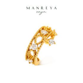 Manreya玛芮雅「璀璨星光」S925轻奢镂空气质时尚无耳洞耳骨夹女