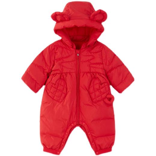 英氏-童衣类（冬）E1新羽帽蛤婴粟红80CM 商品图4