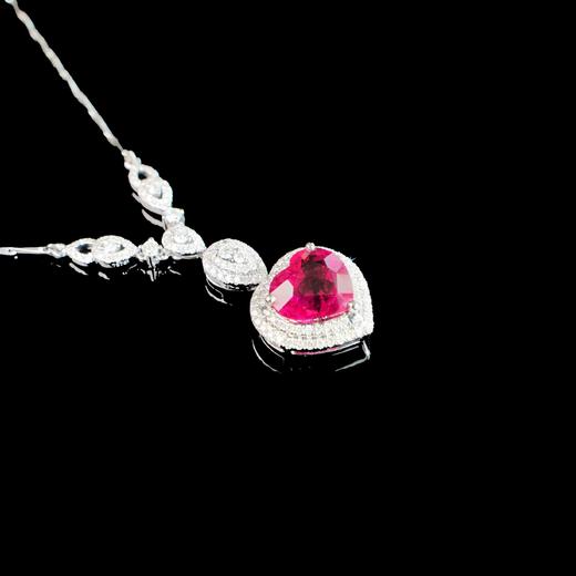 18K金巴西碧玺爱心桃心戒指 商品图5